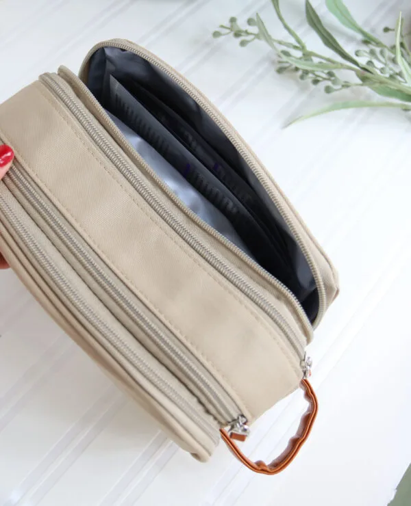 Wanderlust Toiletry Bag - Sand - Image 8
