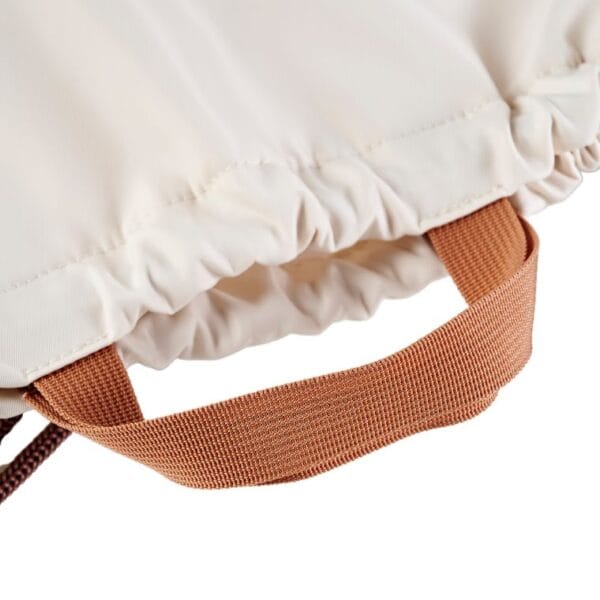 detailed handles of caveri's luxury drawstring bag