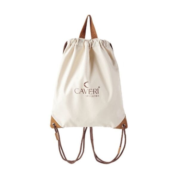 Beige with luxury honey gold detailed finished drawstring bag - the best in the world