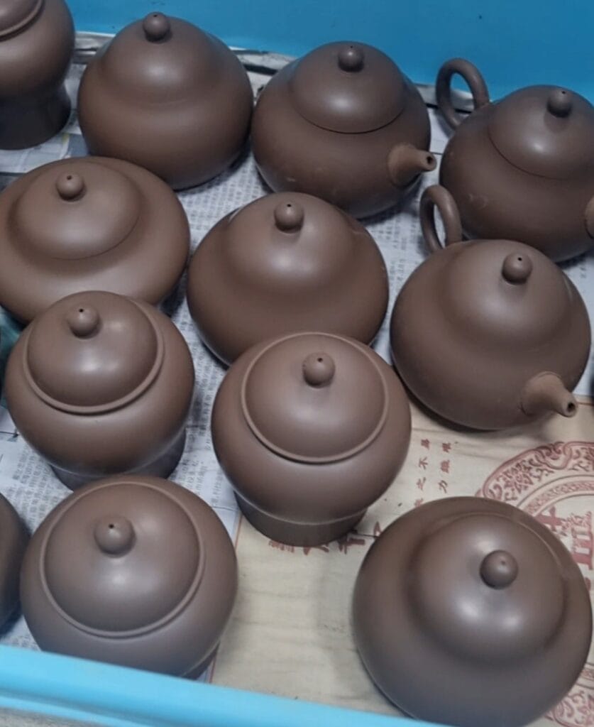 Traditional handmade Chaozhou teapots artisan crafted authentic Chinese tea ceremony vessels ceramic pottery